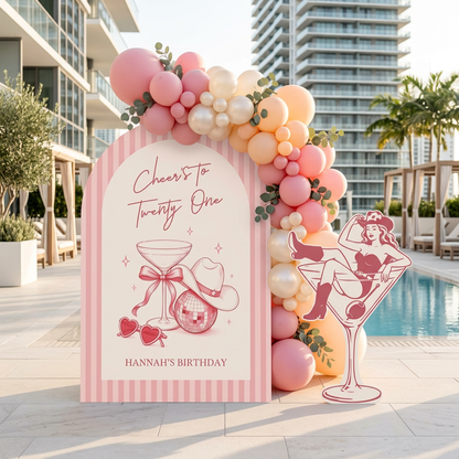 Cheers to Twenty One Cowgirl Birthday Prop Set - display 4