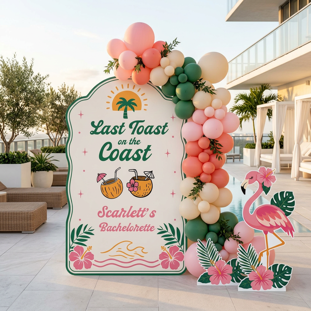 Last Toast on the Coast Bachelorette Party Set - display 4