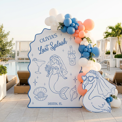 Last Splash Bachelorette Party Backdrop Set - display 4
