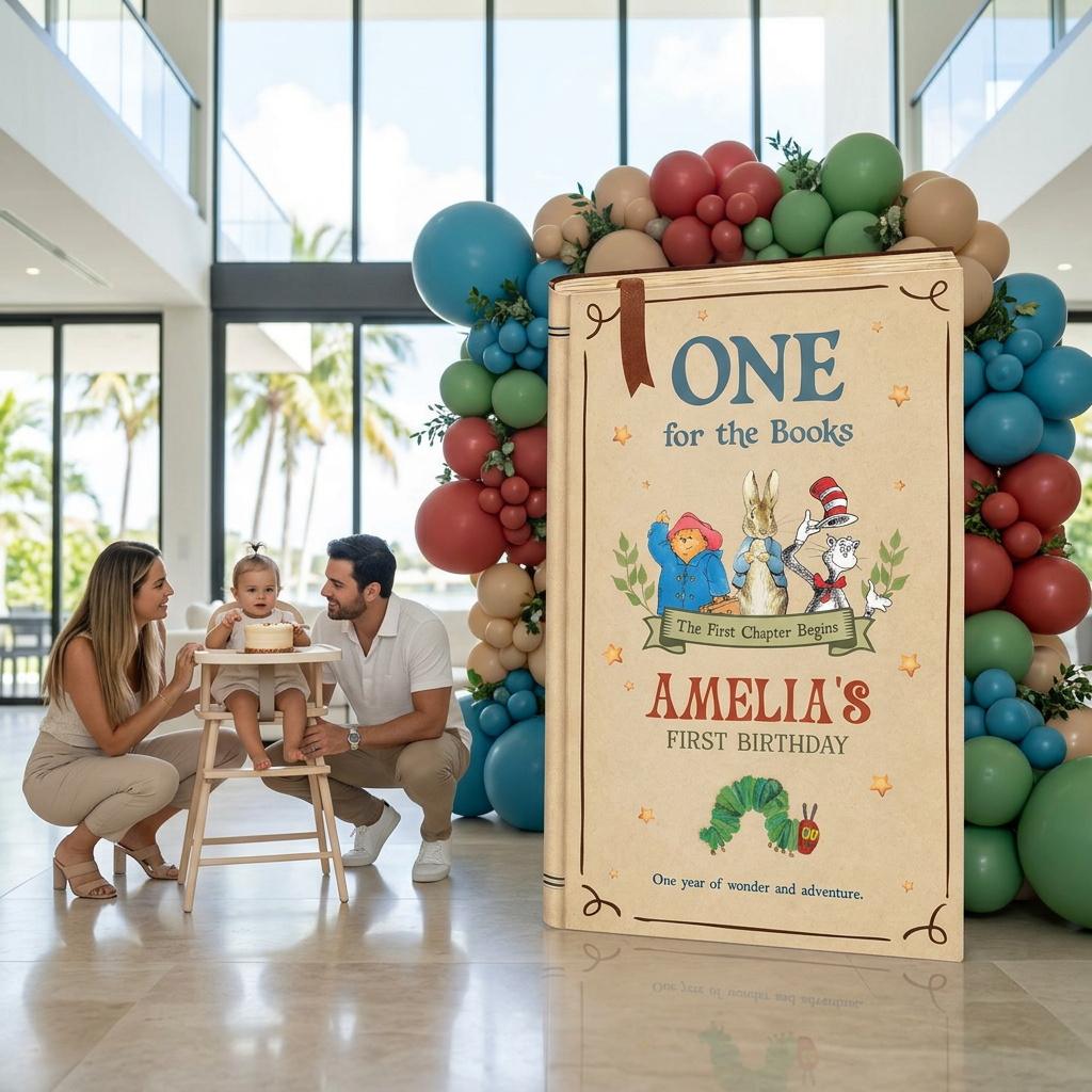 One for the Books Storybook Backdrop (Kraft Adventure)