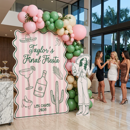 Final Fiesta Bachelorette Party Backdrop Set - display 5