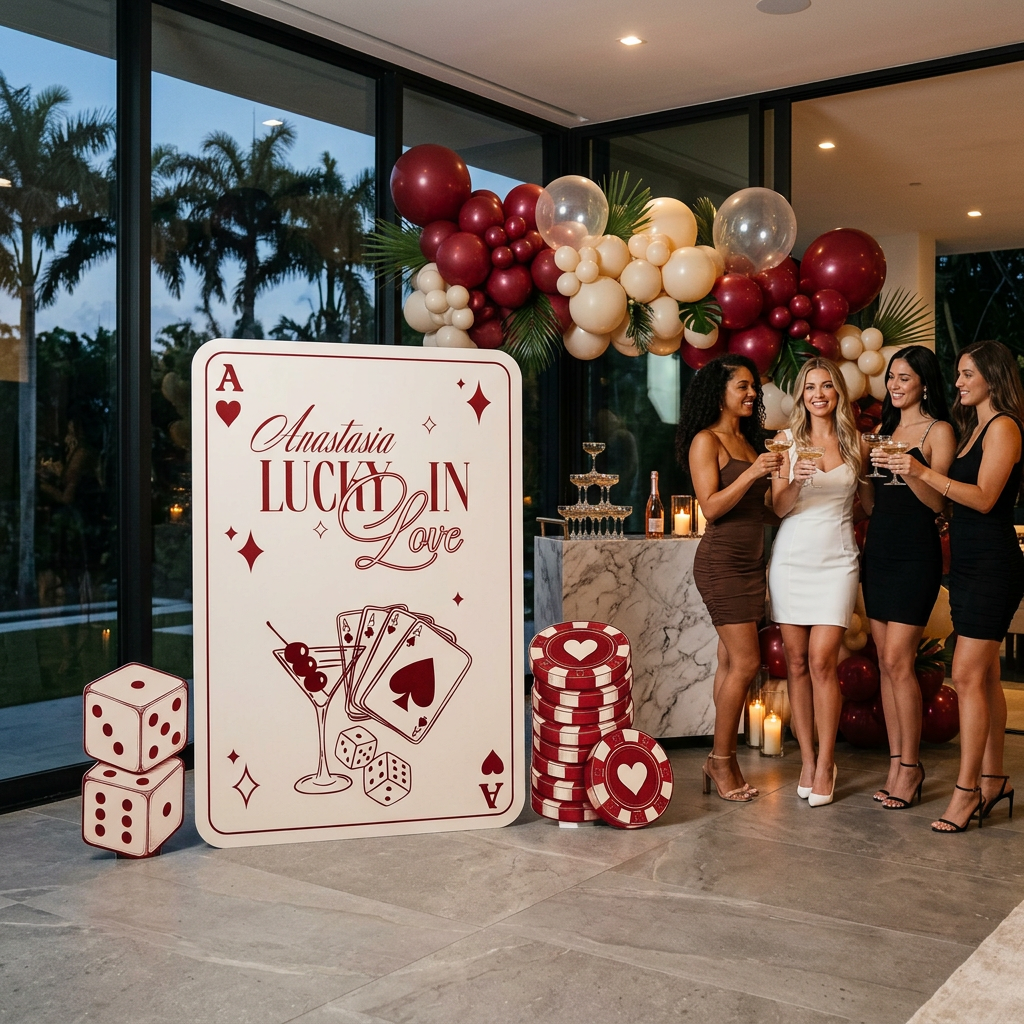 Lucky in Love Casino Bachelorette Party Set - display 5