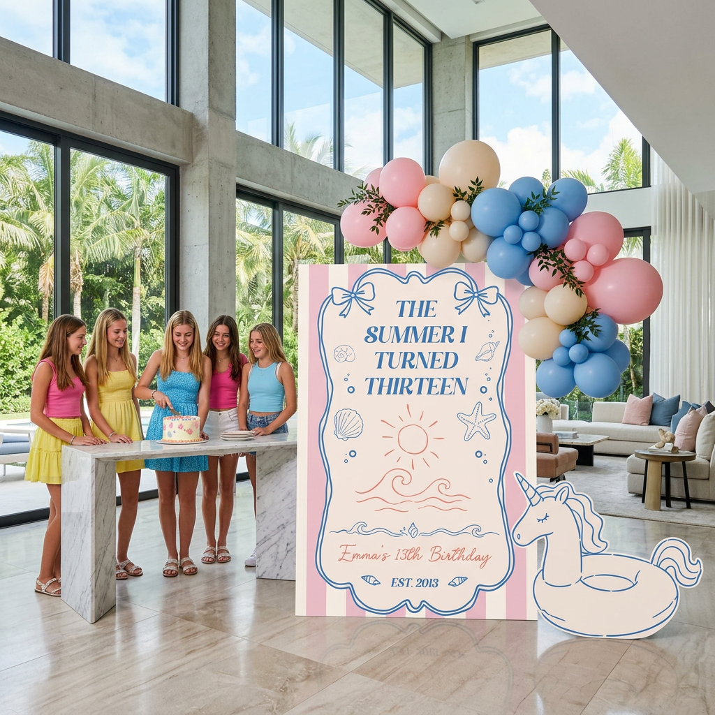Summer I Turned Thirteen Birthday Party Set - display 5